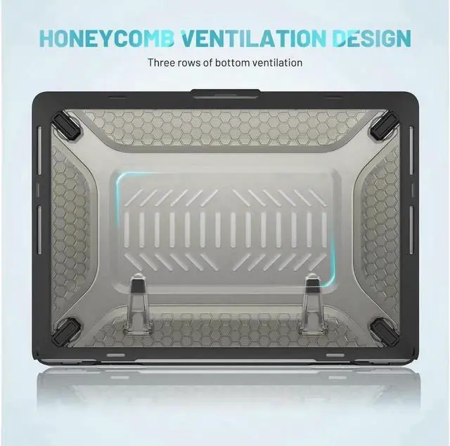 Alt view image 6 of 7 - BONAEVER Case For MacBook Pro 14 inch Case 2025 2024 2023 2022 2021 M5 M4 M3 M2 M1 A3434 A3112 A3185 A3401 A2918 A2992 A2779 A2442 Hard Shell Protective Cover with Stand