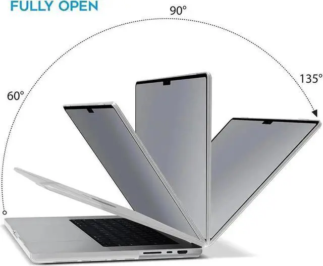 Alt view image 3 of 7 - BONAEVER Compatible with MacBook Pro 14 inch Case 2025 2024 2023 2022 2021 M5 M4 M3 M2 M1 A3434 A3112 A3185 A3401 A2918 A2992 A2779 A2442, Hard Shell Case with Keyboard Cover Clear