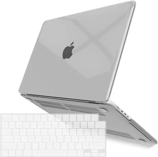 Main image of BONAEVER Compatible with MacBook Pro 14 inch Case 2025 2024 2023 2022 2021 M5 M4 M3 M2 M1 A3434 A3112 A3185 A3401 A2918 A2992 A2779 A2442, Hard Shell Case with Keyboard Cover Clear