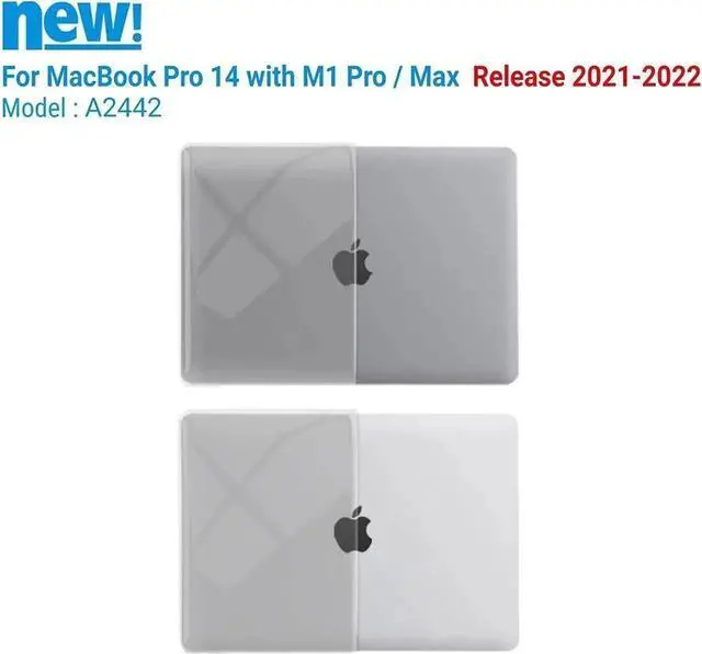 Alt view image 5 of 7 - BONAEVER Compatible with MacBook Pro 14 inch Case 2025 2024 2023 2022 2021 M5 M4 M3 M2 M1 A3434 A3112 A3185 A3401 A2918 A2992 A2779 A2442, Hard Shell Case with Keyboard Cover Clear