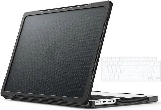 Main image of For MacBook Pro 14 inch Case 2025 2024 2023 2022 2021 M5 M4 M3 M2 M1 A3434 A3112 A3185 A3401 A2918 A2992 A2779 A2442, Heavy Duty Rugged Hard Shell Shockproof Cover with Keyboard Skin