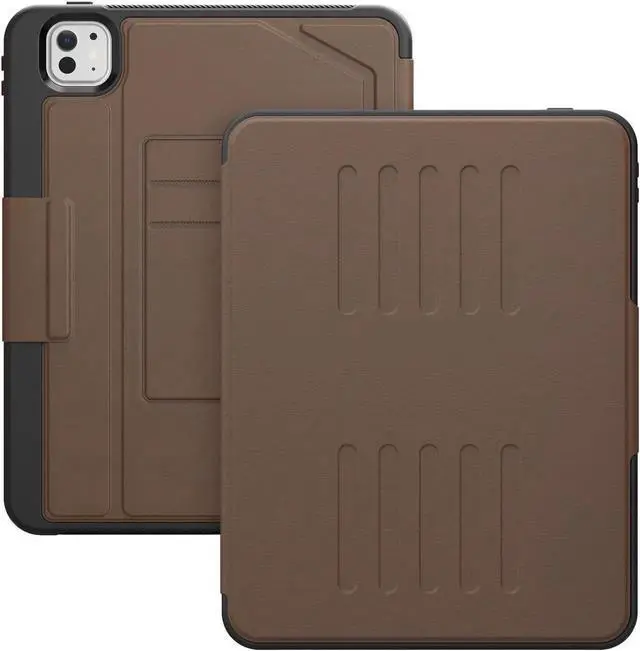 Alt view image 5 of 7 - BONAEVER Case For iPad Pro 11 Inch M5 2025 M4 2024, Smart Magnetic Auto Sleep Shockproof Cover with Multi-Angles Stand, Pen Holder, Card Slot Brown