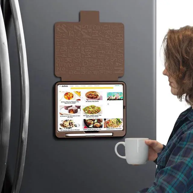 Alt view image 3 of 7 - BONAEVER Case For iPad Pro 11 Inch M5 2025 M4 2024, Smart Magnetic Auto Sleep Shockproof Cover with Multi-Angles Stand, Pen Holder, Card Slot Brown