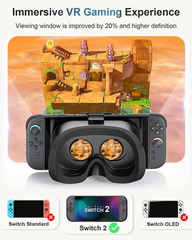BONAEVER VR Headset for Nintendo Switch 2 (2025), Switch 2 Virtual