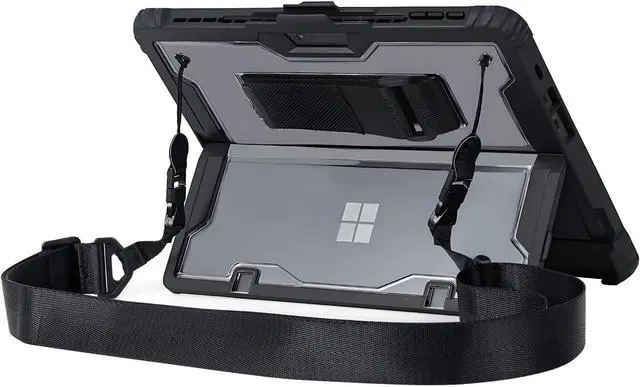 Main image of BONAEVER Case for Microsoft Surface Pro 11 Pro 10 Pro 9 13 inch with Shoulder Strap, Hand Strap, Stylus Pen Holder, Rugged, Shock-Absorbing and Drop-Resistant, Compatible Keyboard Cover