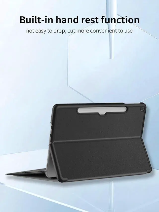 Alt view image 5 of 7 - BONAEVER Case for Microsoft Surface Pro 12 Inch 2025, Multi-Angle Viewing Stand Flip Protective Cover with Hard Back, Auto Wake/Sleep, Compatible with Type Cover Keyboard, Black