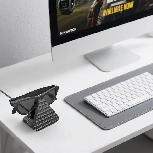 Alt view image 6 of 7 - BONAEVER Charging Station for Ray Ban Meta - Replacement Charger for Ray-Ban Meta Glasses - USB A Type Organizer Charging Dock Stand for Wayfarer Skyler Headliner, with Adapter