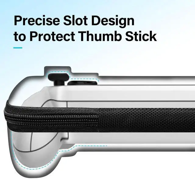 Alt view image 6 of 7 - BONAEVER Carrying Case Compatible with ASUS ROG Xbox Ally/Xbox Ally X 2025, Premium EVA Hard Shell Pouch with Mesh Pocket, Protective Portable Travel Storage Carry Bag for Console and Accessories