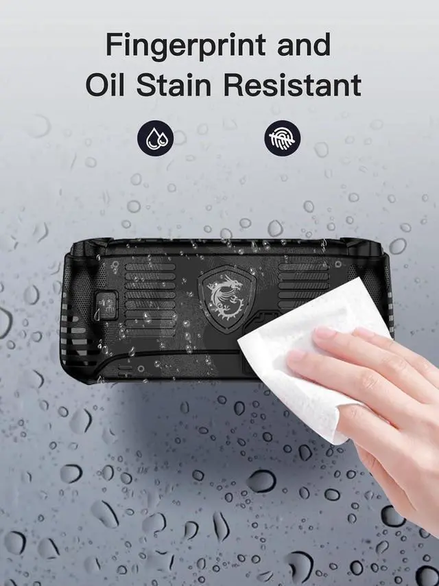 Alt view image 6 of 7 - BONAEVER Silicone Grip Case for MSI Claw 8 AI+ A2VM, Soft Skin Silicone Case Full Protective Case Cover with MSI Claw 8 AI+ A2VM - Black