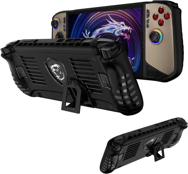 Main image of BONAEVER Silicone Grip Case for MSI Claw 8 AI+ A2VM, Soft Skin Silicone Case Full Protective Case Cover with MSI Claw 8 AI+ A2VM - Black