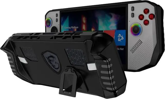 Main image of BONAEVER Protective Case for MSI Claw A8 BZ2EM 8-inch 2025 - TPU Cover with Fixed Kickstand & Cooling Vents, Compatible with Ryzen Gaming Handheld