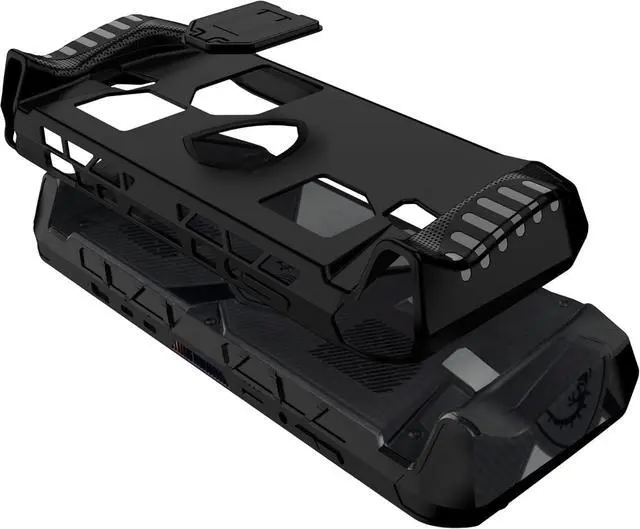 Alt view image 6 of 7 - BONAEVER Protective Case for MSI Claw A8 BZ2EM 8-inch 2025 - TPU Cover with Fixed Kickstand & Cooling Vents, Compatible with Ryzen Gaming Handheld