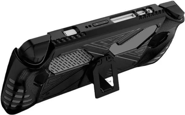 Alt view image 2 of 7 - BONAEVER Protective Case with Foldable Kickstand for ASUS Rog Ally 2023 Release Full Body Soft TPU Handheld Game Console Drop-Proof Protector Case with Shockproof,Non-Slip,Anti-Collision