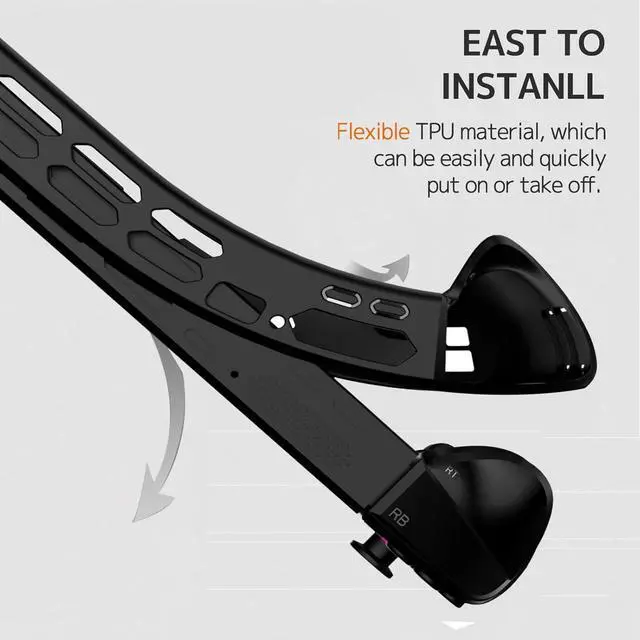 Alt view image 6 of 7 - BONAEVER Silicone Skin for Lenovo Legion GO 2 Case with Stand,Shockproof Anti-Scratch Non-Slip Protective Bumper Soft TPU Protector Cover Grip for Lenovo Legion GO 2 2025 Case Accessories Kickstand