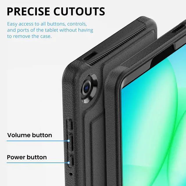 Alt view image 4 of 7 - BONAEVER Case for Samsung Galaxy Tab A11 2025 / A9 2023 8.7 inch with Card Slot, Stylus Pen, Premium PU Leather Business Stand Folio Cover Case Multi-Viewing Angles