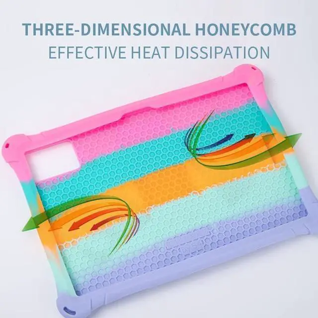 Alt view image 2 of 3 - BONAEVER 10.1-inch Case for Okaysea/BYYBUO/Hoozo/QunyiCO/PRITOM/plimpton/Onn 10.1-inch Android Tablet Universal with Lanyard/Stylus/Pen Holder Soft Case Pink