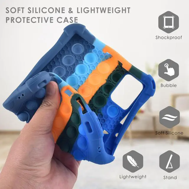 Alt view image 6 of 7 - Silicone Case for DOOGEE T20 Mini Pro/T20 Mini, ALLDOCUBE iPlay 60 Mini Pro/iPlay 50 Mini/iPlay 50 Mini Pro/iPlay 50 Mini Pro NFE, TCL TAB 8 9132 9137, Onn 8 inch 2024 with Stand, Shoulder Strap, Pen