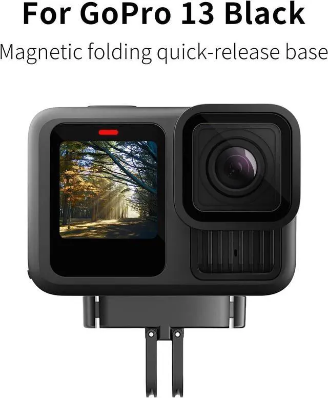 Alt view image 2 of 6 - Magnetic Adapter Mount for GoPro Hero 13, Quick Release Mount Aluminum Magnetic Latch with 1/4" Screw,Dual-Claws Interface, Compatible with GoPro 13 Camera Conversion Adapter Accessories