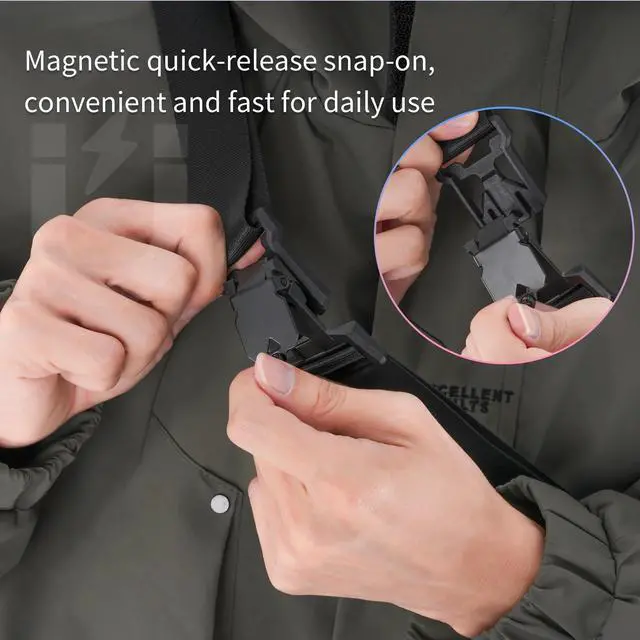 Alt view image 6 of 7 - Sling Carrying Bag for Switch 2/ROG Ally/Steam Deck, Waterproof Shoulder Bag with Compartments, Lightweight Carrying Case for Game Console, Accessories Storage