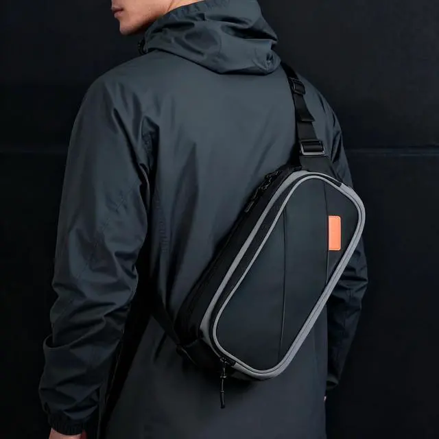 Alt view image 4 of 7 - Sling Carrying Bag for Switch 2/ROG Ally/Steam Deck, Waterproof Shoulder Bag with Compartments, Lightweight Carrying Case for Game Console, Accessories Storage