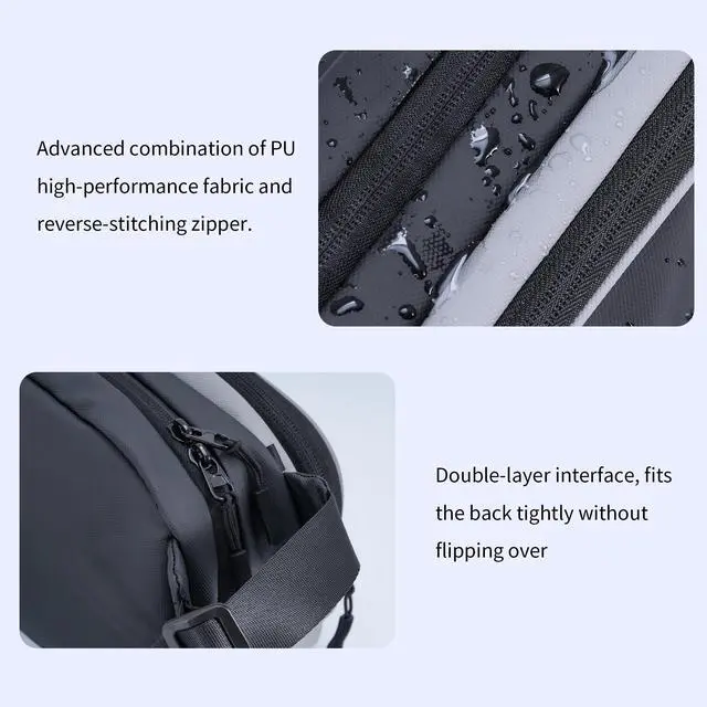 Alt view image 5 of 7 - Sling Carrying Bag for Switch 2/ROG Ally/Steam Deck, Waterproof Shoulder Bag with Compartments, Lightweight Carrying Case for Game Console, Accessories Storage