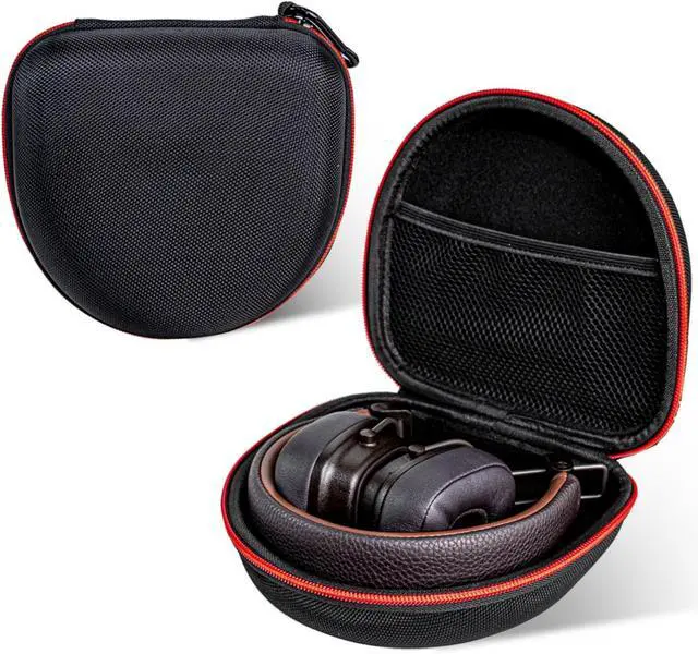 Alt view image 2 of 7 - BONAEVER For Major Case, Hard Carrying Storage Bag Compatible with Marshall Major 5/4/3/2 Headphone Black (Case Oly)