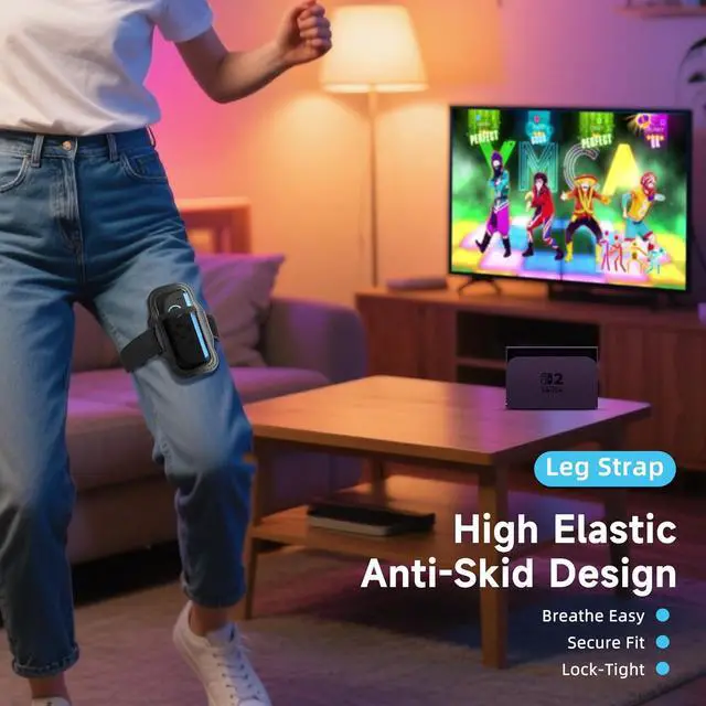 Alt view image 7 of 7 - Sports Accessories Bundle Compatible with Switch 2 for Switch Sports Games, 10 in 1 Switch 2 Family Accessories Kit with Steering Wheels,Strap,Golf Clubs,Tennis Rackets,Sword Grips, Compatible with Ni