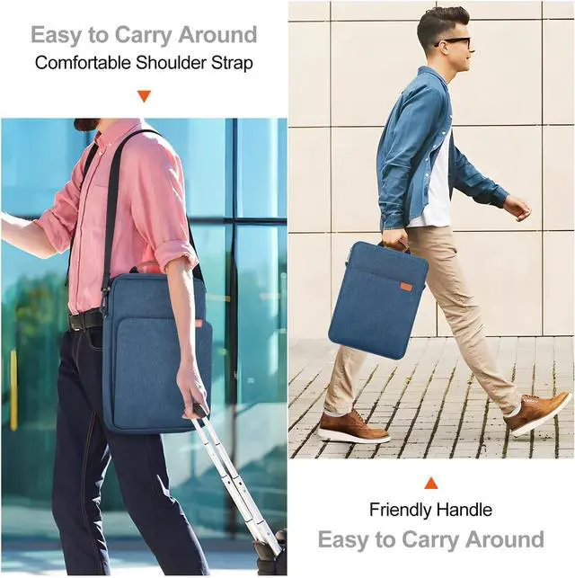 Alt view image 6 of 6 - BONAEVER 12.9 Inch Tablet Laptop Sleeve for Macbook Pro 14.2 Inch/Air 13.6", Samsung Galaxy Tab S11 S10 S9 S8 Ultra 14.6", iPad Pro 13 M5 M4/Air 13 M3 M2/Pro 12.9 Carrying Case, Surface Laptop 2024 13