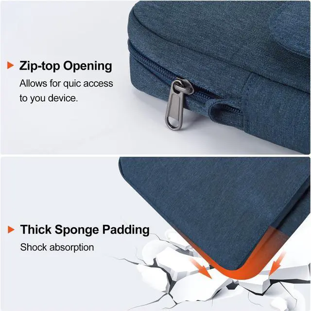 Alt view image 4 of 6 - BONAEVER 12.9 Inch Tablet Laptop Sleeve for Macbook Pro 14.2 Inch/Air 13.6", Samsung Galaxy Tab S11 S10 S9 S8 Ultra 14.6", iPad Pro 13 M5 M4/Air 13 M3 M2/Pro 12.9 Carrying Case, Surface Laptop 2024 13