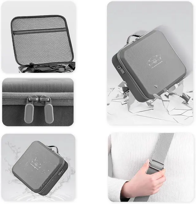 Alt view image 5 of 7 - BONAEVER Portable Carrying Bag for DJI Mavic 4 Pro Fly More Combo with RC2 Controller Travel Storage for DJI Mavic 4 Pro Accessories, Battery Charging Hub