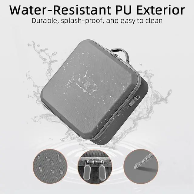 Alt view image 3 of 7 - BONAEVER Portable Carrying Bag for DJI Mavic 4 Pro Fly More Combo with RC2 Controller Travel Storage for DJI Mavic 4 Pro Accessories, Battery Charging Hub