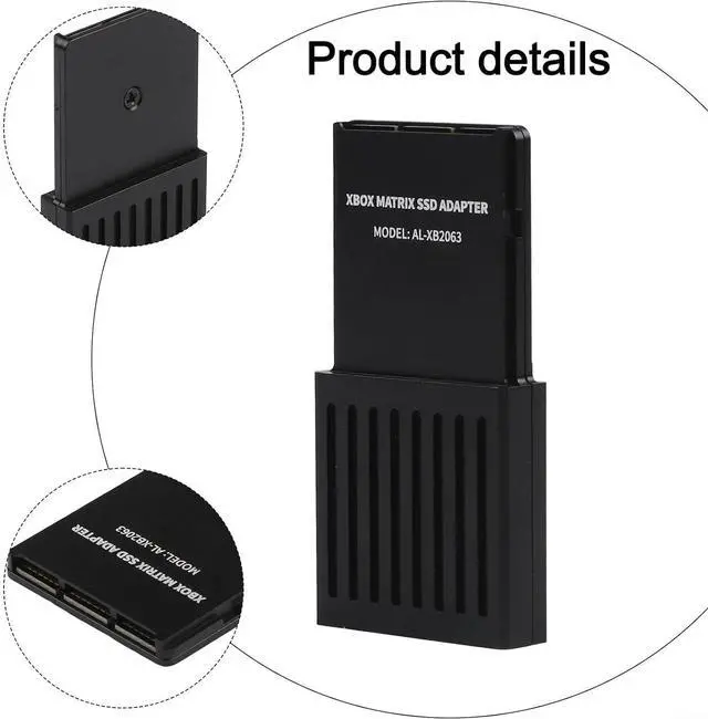 Alt view image 2 of 6 - External Hard Drive Enclosure Fit For Xbox Series X/S, PCIE4.0 Storage Expansion Card, Compatible With CH SN530 And XA1 512G/1TB SSD, Aluminum Gaming Accessories