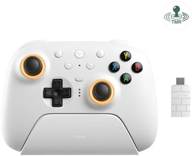 Main image of 8BitDo Ultimate 2 Wireless Controller for Windows PC, Apple, Steam & Android, Gaming Controller with TMR Joysticks, Hall/Tactile Triggers, Motion Control, RGB Fire Ring, 1000Hz Polling Rate