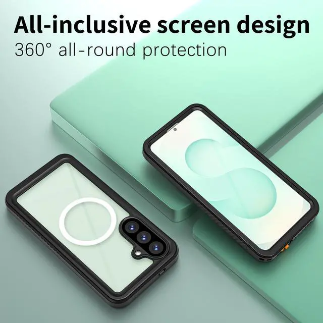 Alt view image 7 of 7 - Waterproof Case for Samsung Galaxy S26 Plus Compatible with MagSafe, Snowproof,Dustproof and Shockproof,IP68 Certified Real 360 Full Body Protection Fully Sealed Underwater Cover