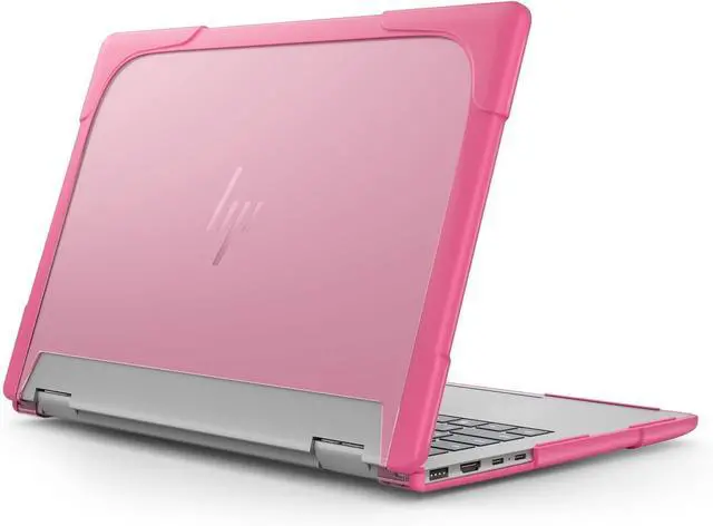 Main image of BONAEVER Protective Case for 14" HP Envy X360 2-in-1 2K Touch-Screen Laptop 2024 Release- Shockproof Design Matte Finish Durable Cover with TPU Edges Scratch-Resistant Stylish Rose Red