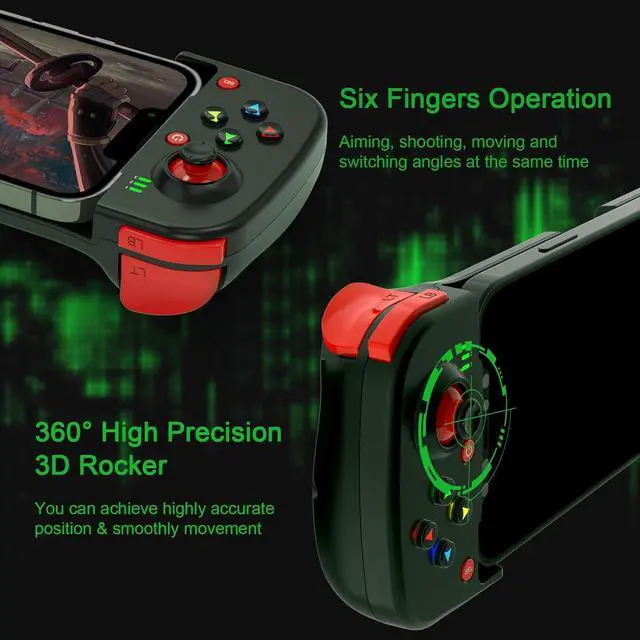 Alt view image 7 of 7 - Phone Controller for iPhone/Android Support Phone Case, Mobile Gaming Controller with Ergonomic Design - Wireless Gamepad for Cloud Gaming & PS Remote Play