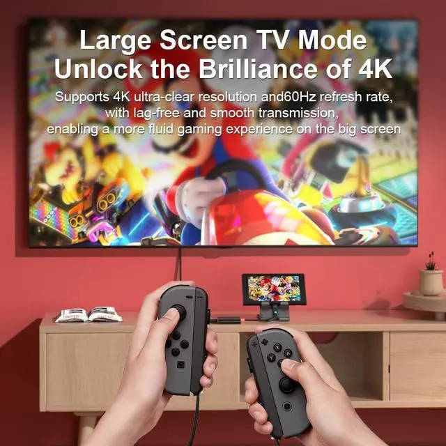 Alt view image 6 of 7 - Switch 2 Dock for Nintendo Switch 2 (2025), Switch 2 TV Adapter Support 4K/60Hz HDMI 2.0A Adapter, PD100W USB 3.0 Port, Compatible with Switch 2/Switch/OLED