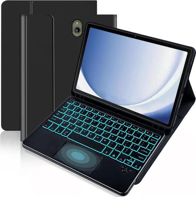 Main image of Case with Trackpad Keyboard for Samsung Galaxy Tab Galaxy Tab Active5 Pro / Active4 Pro / Active Pro 10.1" with Smart Touchpad 7 Color Backlit Removable Keyboard Magnetic Case Cover
