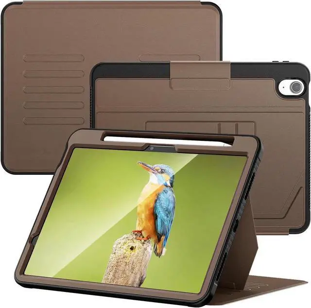 Alt view image 6 of 7 - Case For iPad Air 8th 7th 6th Generation 11 inch M4 M3 M2 2026 2025 2024, Smart Magnetic Auto Sleep Shockproof Cover with Multi-Angles Stand, Pen Holder, Card Slot Brown