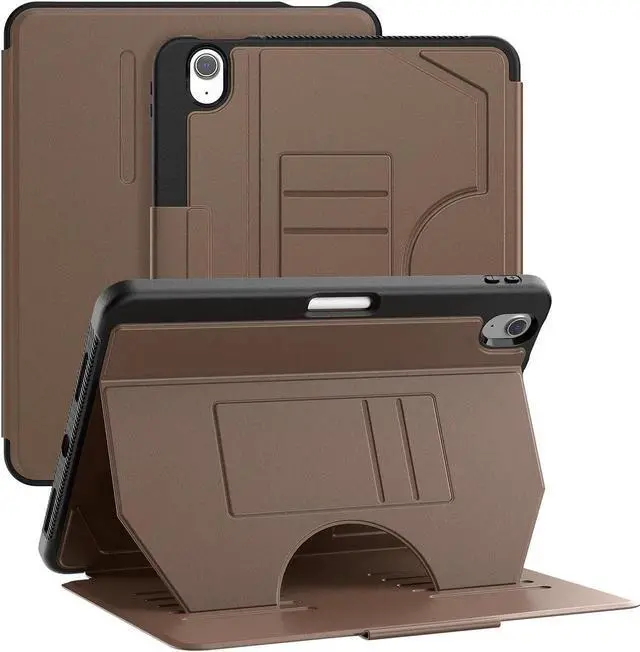 Main image of Case For iPad Air 8th 7th 6th Generation 11 inch M4 M3 M2 2026 2025 2024, Smart Magnetic Auto Sleep Shockproof Cover with Multi-Angles Stand, Pen Holder, Card Slot Brown