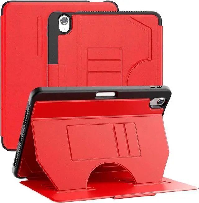 Main image of Case For iPad Air 8th 7th 6th Generation 11 inch M4 M3 M2 2026 2025 2024, Smart Magnetic Auto Sleep Shockproof Cover with Multi-Angles Stand, Pen Holder, Card Slot Red