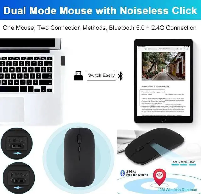 Alt view image 2 of 7 - Keyboard Case with Mouse for iPad Air 13 inch M4 M3 M2 2026 2025 2024 / iPad Pro 12.9 inch 6th 5th 4th 3rd Generation 2022 2021 2020 2018 - Wireless Detachable Keyboard- Pencil Holder