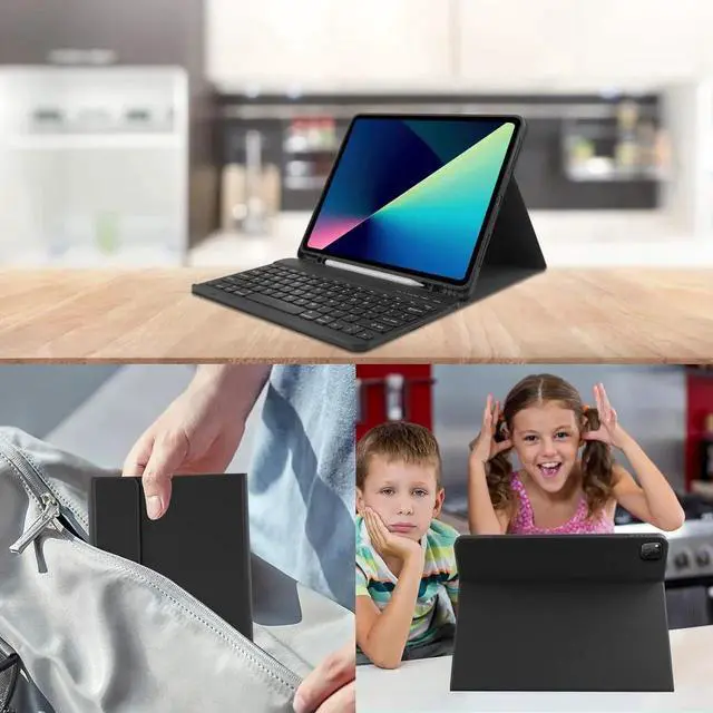 Alt view image 7 of 7 - BONAEVER Keyboard Case for iPad Air 13 inch M4 2026 M3 2025 M2 2024 Detachable Wireless Keyboard Case for iPad Pro 12.9 inch 6th 5th 4th 3rd Generation 2022 2021 2020 2018 with Pen holder