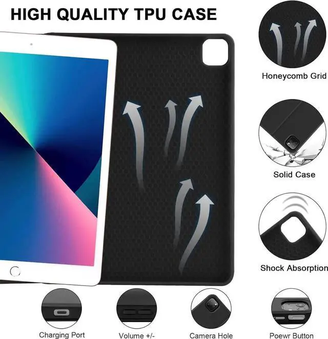 Alt view image 6 of 7 - BONAEVER Keyboard Case for iPad Air 13 inch M4 2026 M3 2025 M2 2024 Detachable Wireless Keyboard Case for iPad Pro 12.9 inch 6th 5th 4th 3rd Generation 2022 2021 2020 2018 with Pen holder