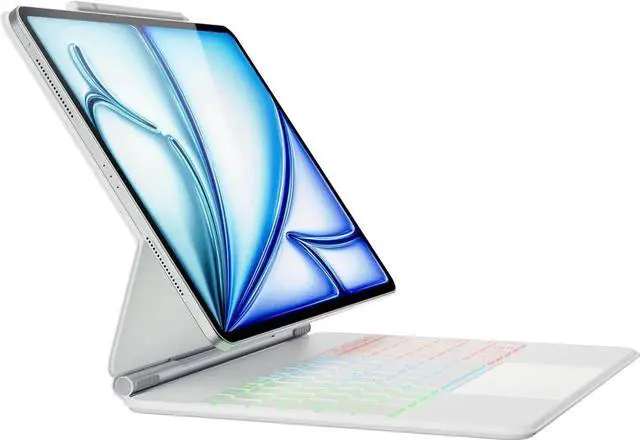 Main image of Magic Keyboard Case for iPad Air 13 inch M4 2026 M3 M2 2025 2024, iPad Pro 12.9 6th 5th 4th 3rd Gen 2022 - 2018, Wireless Magnetic Keyboard Case with Trackpad, Floating Cantilever Stand, Backlits