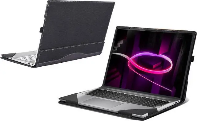 Alt view image 7 of 7 - Laptop Case for Lenovo Yoga 7a 2-in-1 (14", Gen 11) 14AGP11|14ILL10/14AKP10 Laptop,Yoga 7/7i 2-in-1 14IML9 PU Leather Protective Shell Detachable Notebook PC Bag