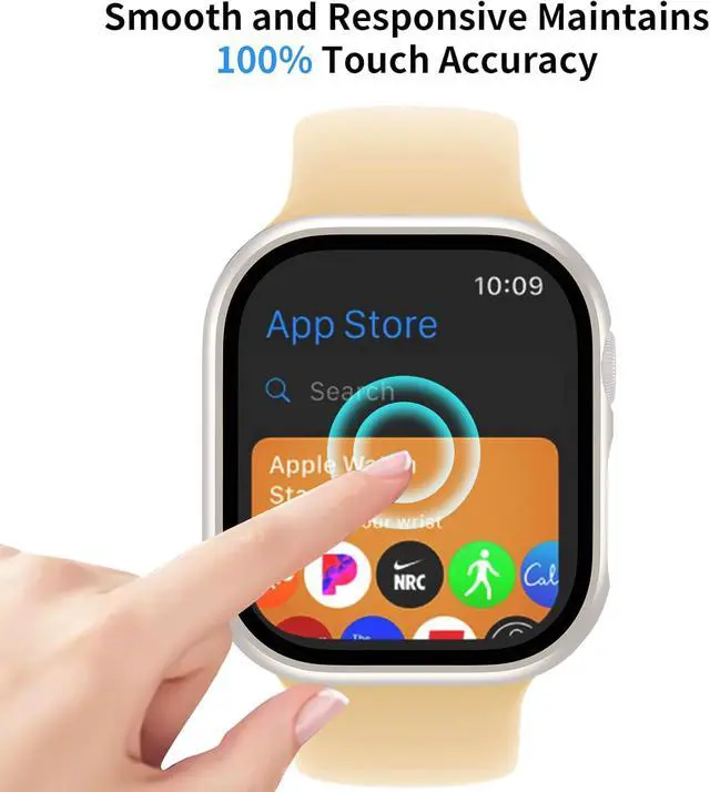 Alt view image 6 of 6 - 6 Pack Case with Tempered Glass Screen Protector for Apple Watch Series 11 Series 10 46mm, Ultra-Thin Scratch Resistant Full Protective Hard PC Bumper Cover for Apple Watch 46mm