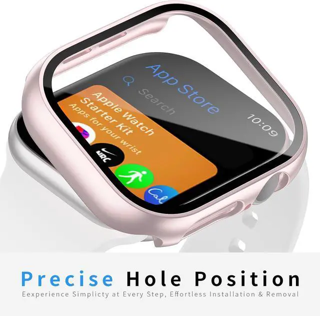 Alt view image 3 of 6 - 6 Pack Case with Tempered Glass Screen Protector for Apple Watch Series 11 Series 10 46mm, Ultra-Thin Scratch Resistant Full Protective Hard PC Bumper Cover for Apple Watch 46mm