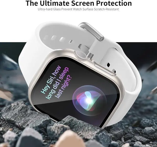 Alt view image 2 of 6 - 6 Pack Case with Tempered Glass Screen Protector for Apple Watch Series 11 Series 10 46mm, Ultra-Thin Scratch Resistant Full Protective Hard PC Bumper Cover for Apple Watch 46mm