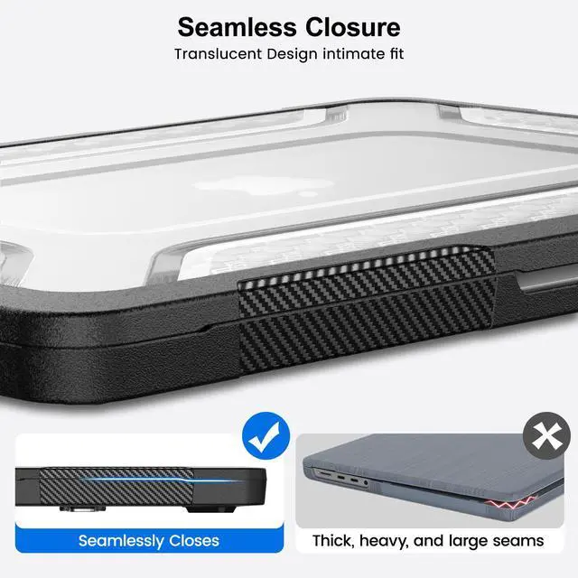 Alt view image 7 of 7 - Case for MacBook Pro 14 inch Case M5 M4 M3 M2 M1 2026-2021 A3427 A3426 A3434 A3112 A3185 A3401 A2918 A2992 A2779 A2442, Shockproof Cover with Foldable Metal Kickstand, Keyboard Skin & Screen Protector